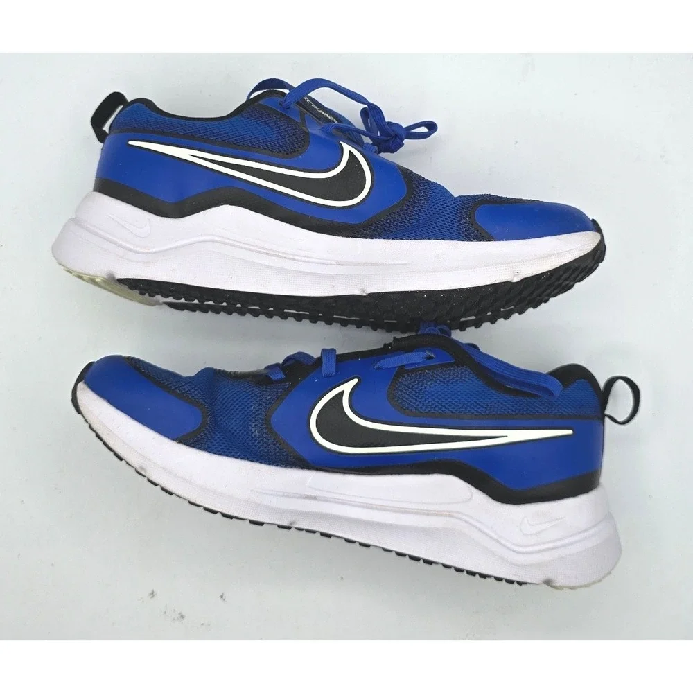 Nike Cosmic Runner Game Royal Blue Black Sneakers HM4402-407 Kids 6.5 Y